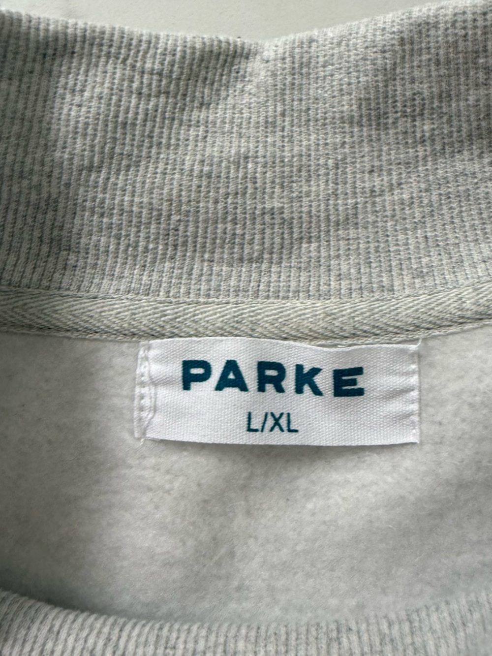 Parke NYC Graphic Fleece Mockneck - Gray - Size L/XL - Picture 4 of 9
